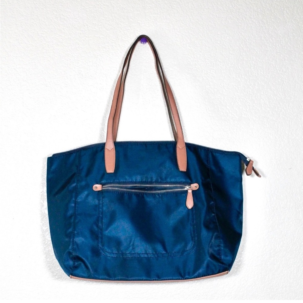 Dark blue carry on bag